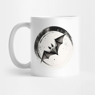 Origami Bat (Sumi-E) Mug